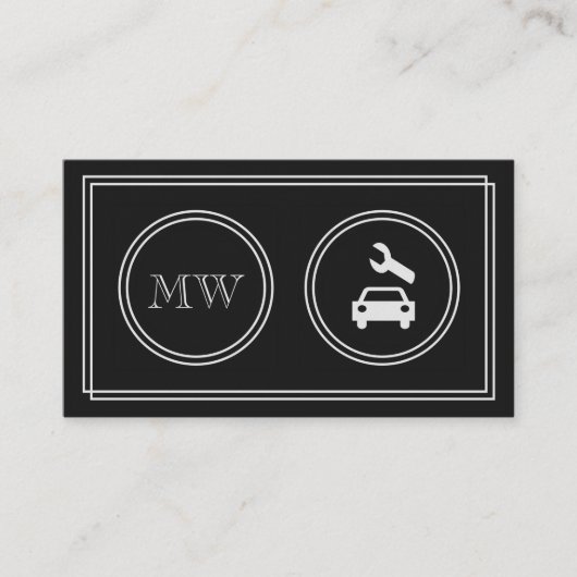 "Stiller Film-" Auto-Reparatur-Geschäfts-Karten Visitenkarte (Vorderseite)