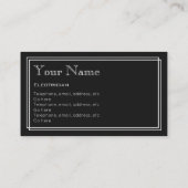 "Stiller Film-" Elektriker-Visitenkarten Visitenkarte (Rückseite)