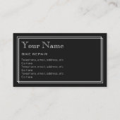 "Stiller Film-" Fahrrad-Reparatur-Visitenkarten Visitenkarte (Rückseite)