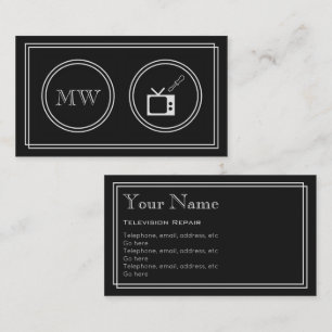 "Stiller Film-" Fernsehreparatur-Visitenkarten Visitenkarte
