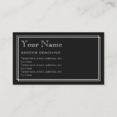 "Stiller Film-" Fußball coachte Geschäfts-Karten Visitenkarte (Rückseite)