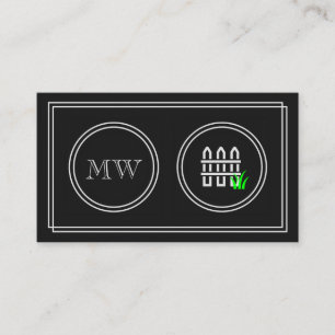 "Stiller Film-" Garten, der Visitenkarten einzäun Visitenkarte