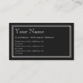 "Stiller Film-" Gerätereparatur-Visitenkarten Visitenkarte (Rückseite)