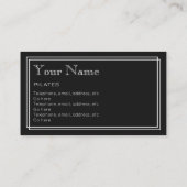 "Stiller Film" Pilates Visitenkarten Visitenkarte (Rückseite)