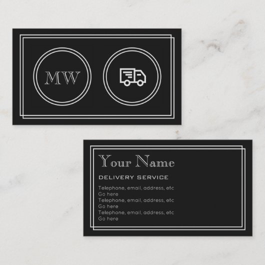 "Stiller Film-" Visitenkarte (Vorne/Hinten)