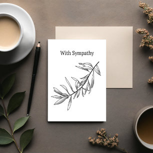 Stiller Hain – Botanische Beileidskarte Karte