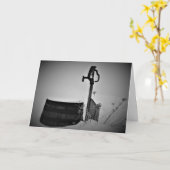 "Stiller Hydrant" Weihnachtskarte Karte (Gelbe Blume)