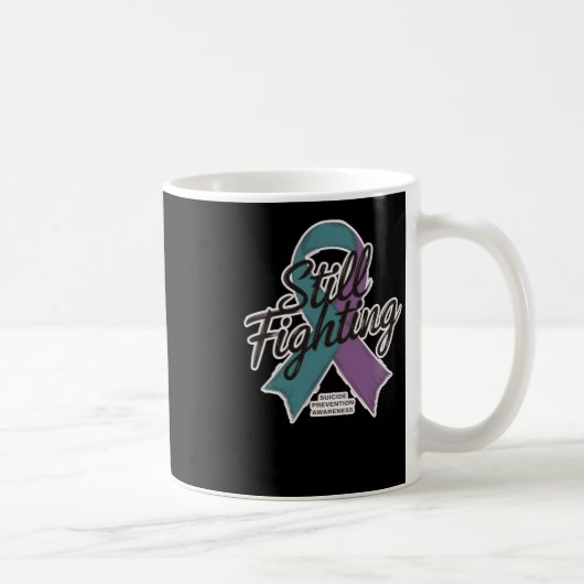 Stiller Kampf - Sensibilisierung für Suizidprävent Kaffeetasse (Rechts)
