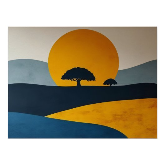 Stiller Morgen Poster (Vorderseite)