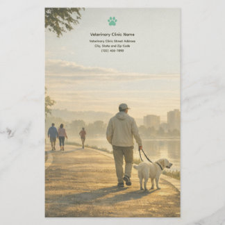 Stiller Morgenspaziergang – Briefpapier der Tierkl