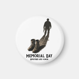 Stiller Mut – Memorial Day Hommage Soldier Shadow Magnet
