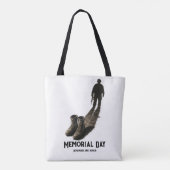 Stiller Mut – Memorial Day Hommage Soldier Shadow Tasche (Rückseite)