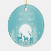 Stiller Nachtschnee u. Keramikornament (Links)
