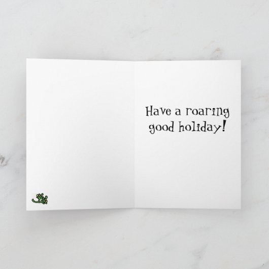 Stiller Ritter Feiertagskarte (Innenseite)