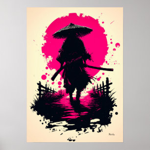 Stiller Ronin unter dem blutroten Mond Poster