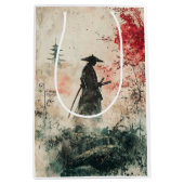Stiller Samurai Karminroter Wald (1) Mittlere Geschenktüte (Vorderseite)