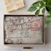 Stiller Samurai Karminroter Wald (1) Seidenpapier (Geschenk)