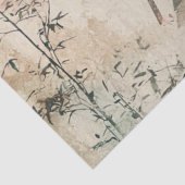 Stiller Samurai Karminroter Wald (1) Seidenpapier (Detail)
