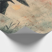 Stiller Samurai Karminroter Wald (2) Geschenkpapier (Ecke)