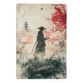 Stiller Samurai Karminwald (1) Mini Klemmbrett (Rückseite)