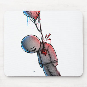 Stiller Schmerz – Traurige emotionale Kunstwerke Mousepad