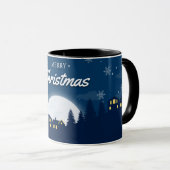 Stiller Schneefall Tasse (VorderseiteRechts)