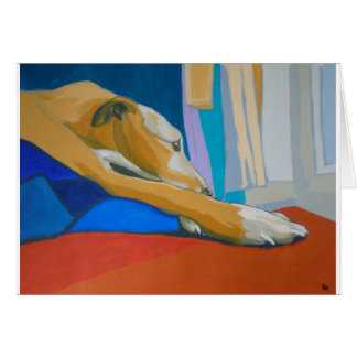 "Stiller Sehnsucht" - gelber Lurcher