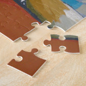 "Stiller Sehnsucht" - gelber Lurcher Puzzle (Seite)