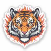 Stiller Tiger – Präzision und Kraft Aufkleber (Vorderseite)
