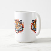 Stiller Tiger – Präzision und Kraft Kaffeetasse (VorderseiteRechts)