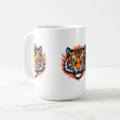 Stiller Tiger – Präzision und Kraft Kaffeetasse (Vorderseite Links)