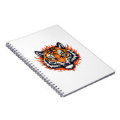 Stiller Tiger – Präzision und Kraft Notizblock (Rechte Seite)