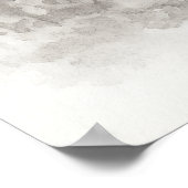 Stiller Übergang — Tuschmalerei Wabi-Sabi Harmonie Poster (Ecke)