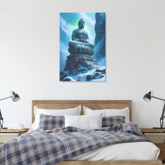 Stiller Wächter der Gipfel Leinwanddruck (Insitu (Schlafzimmer))