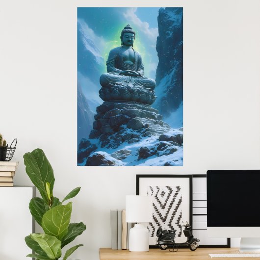 Stiller Wächter der Gipfel Poster (Heimbüro)