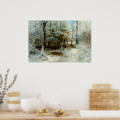 Stiller Winter Nachmittag Poster (Küche)