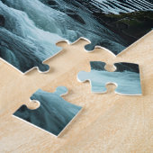 Stiller Winter: Stiller Tempel am Winterfluss Puzzle (Seite)
