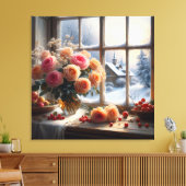 stiller Winterblüte Leinwanddruck (Insitu (Wohnzimmer))