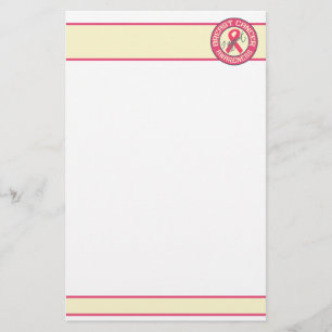 Stilles Brustkrebs-Bewusstsein - anpassen Briefpapier