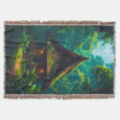 Stilles Haus im tropischen Wald Decke (Vorderseite)