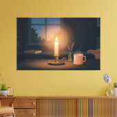 Stilles Kerzenlicht Leinwanddruck (Insitu (Wohnzimmer))