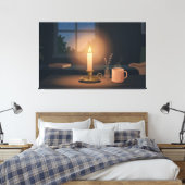 Stilles Kerzenlicht Leinwanddruck (Insitu (Schlafzimmer))