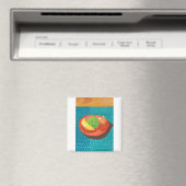 Stilles Leben - Früchte auf der Platte Magnet (In Situ (Geschirrspüler))