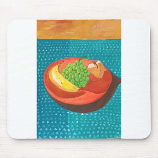 Stilles Leben - Früchte auf der Platte Mousepad (Vorne)