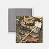 Stilles Leben Magnet (Vorderseite/Rückseite)