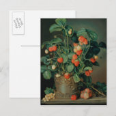 Stilles Leben mit Erdbeeren Postkarte (Vorne/Hinten)