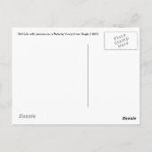 Stilles Leben mit Zitronen auf einer Platte Postkarte (Rückseite)