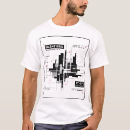 Stilles Raster | Taktisches Minimal-Tech-Raster-St T-Shirt