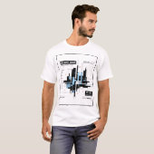 Stilles Raster | Taktisches Minimal-Tech-Raster-St T-Shirt (Vorne ganz)