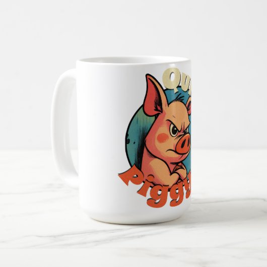 Stilles Schweinchen Kaffeetasse (Vorderseite Links)